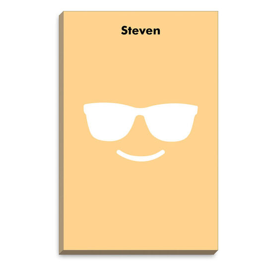 Simply Yellow Emoji Sunglasses Notepads